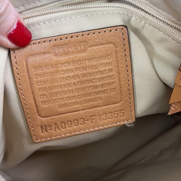 COACH Canary Yellow Crossbody Handbag Authentic Leather Flap Shoulder Bag F13355 - Picture 11 of 16